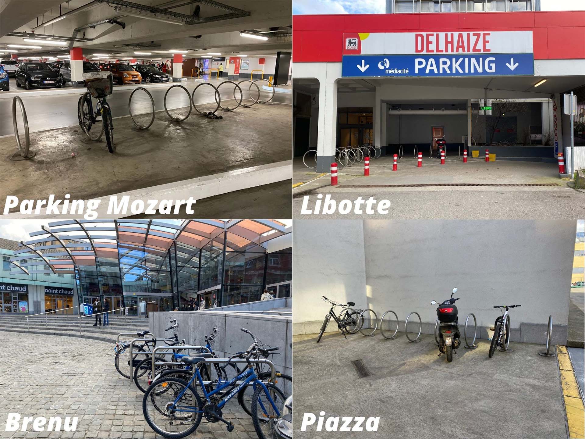 Parkings pour vélos