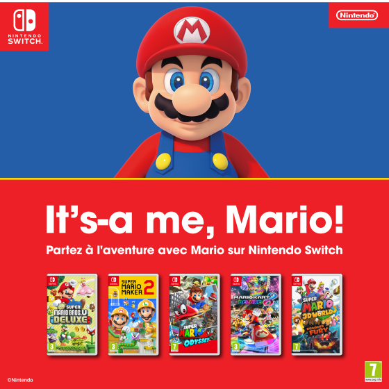 Venez tester les jeux Mario sur Switch dans la galerie ! - Médiacité